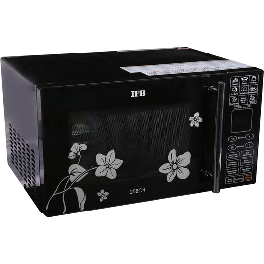 IFB 25 L Convection Microwave Oven (25BC4, Black +Floral Design) - Mahajan Electronics Online
