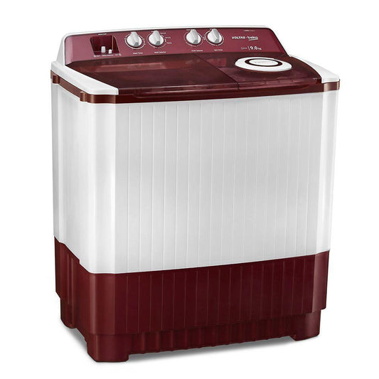 Voltas Beko 9 kg Semi Automatic Washing Machine (Burgundy) WTT90ABRT - Mahajan Electronics Online