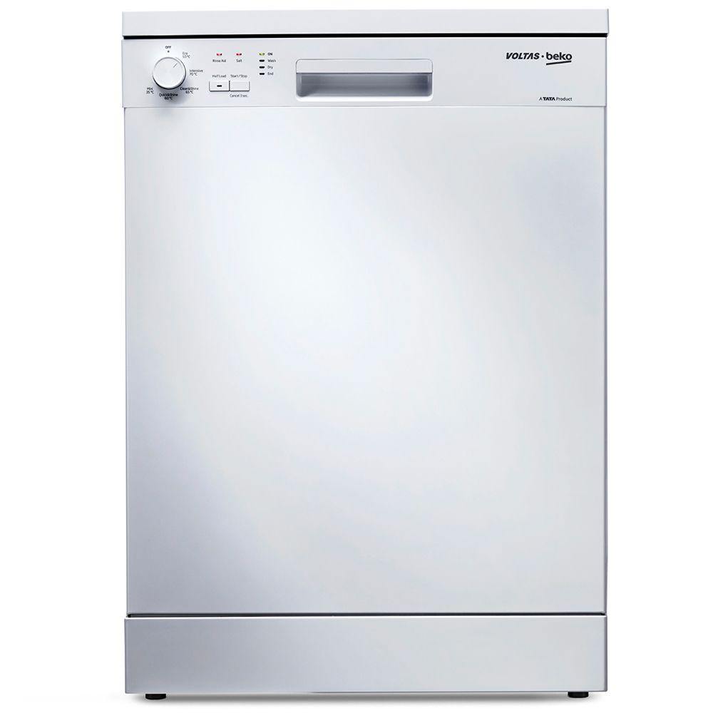 Voltas Beko 14 Places Setting Full Size Dishwasher (White) DF14W - Mahajan Electronics Online