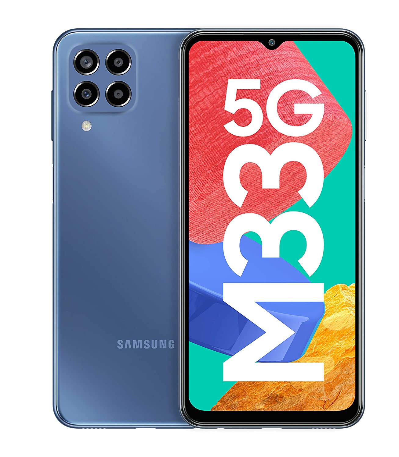 Samsung Galaxy M33 5G (Deep Ocean Blue, 6GB, 128GB Storage) | 6000mAh Battery | Upto 12GB RAM - Mahajan Electronics Online