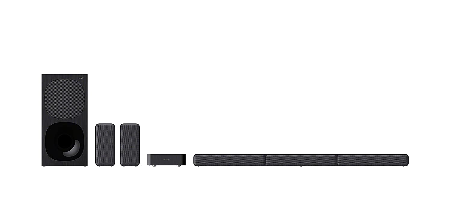 Sony HT-S40R Real 5.1ch Dolby Audio Soundbar for TV with Subwoofer & Wireless Rear Speakers, 5.1ch Home Theatre System (600W, Bluetooth)