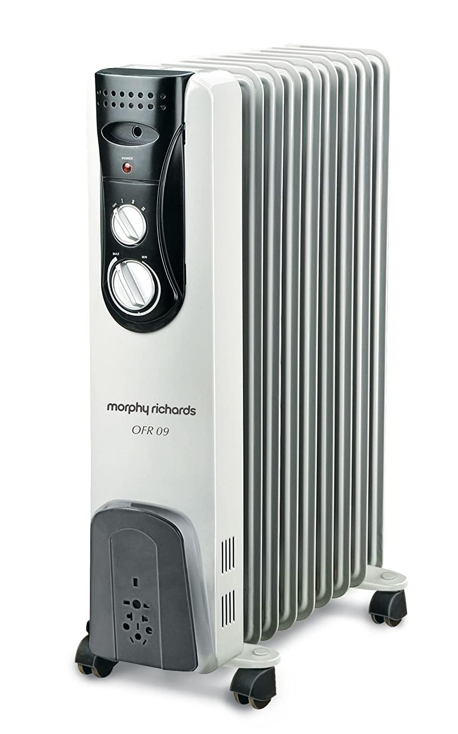 Morphy Richards OFR 09 2000-Watt Oil Filled Radiator (Grey) - Mahajan Electronics Online