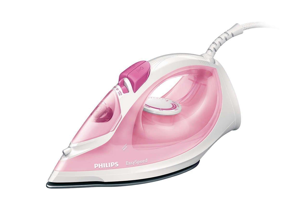 Philips GC1022 2000-Watt Steam Iron (Pink) - Mahajan Electronics Online