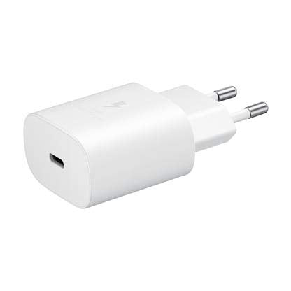 Samsung 25W C TO C Super Fast Charging Travel Adapter for Cellular Phones - White - Mahajan Electronics Online