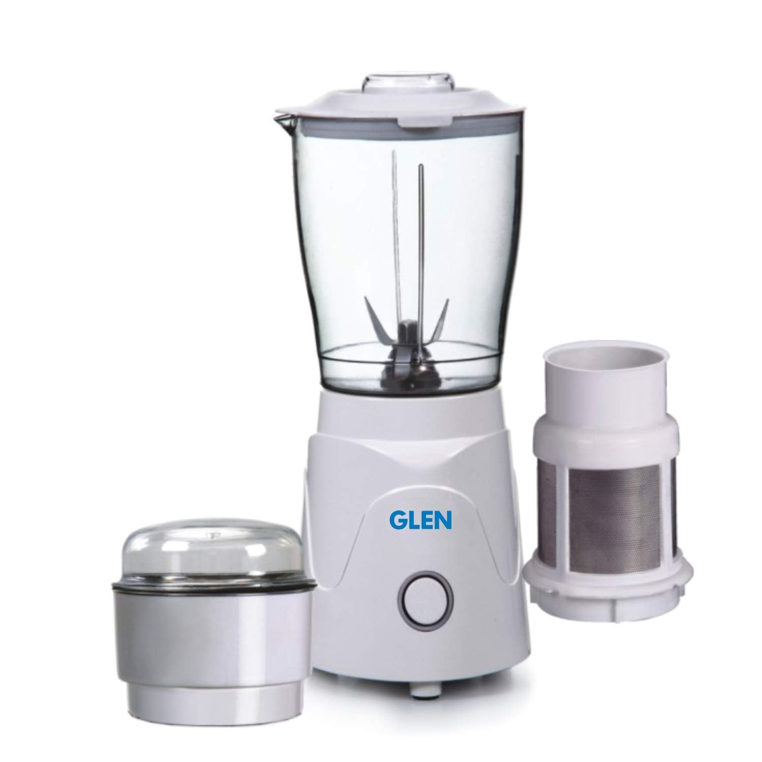 Glen SA4045NBG Mini Blender Plus Grinder , 350W, 1 jar (White)