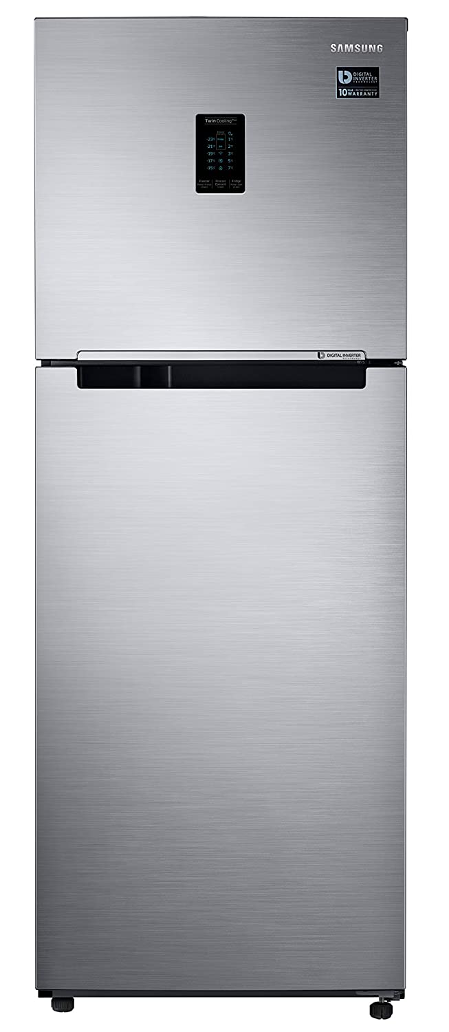 Samsung RT34C4522S8/HL 301L 2 Star Inverter Frost-Free Convertible 5 In 1 Double Door Refrigerator (Elegant Inox 2023 Model) - Mahajan Electronics Online