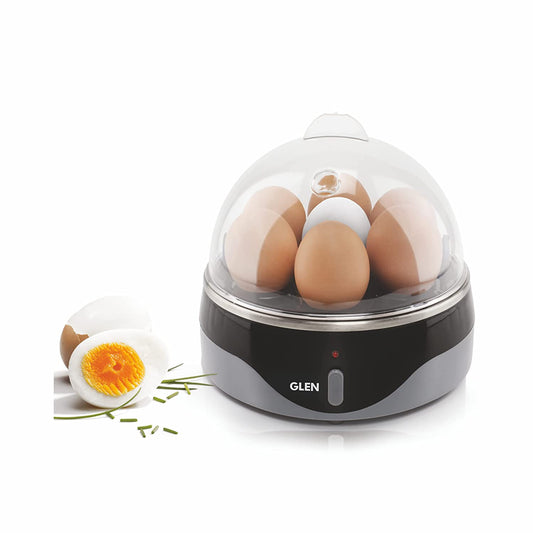 Glen Egg Boiler Boils 7 Eggs, 1 Poaching Cup, Auto shut Off, 350 Watts (SA-3030) - Grey - Mahajan Electronics Online