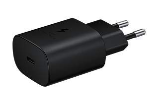 Samsung Original 25W C TO C Super Fast Charging Travel Adapter for Cellular Phones, Black - Mahajan Electronics Online