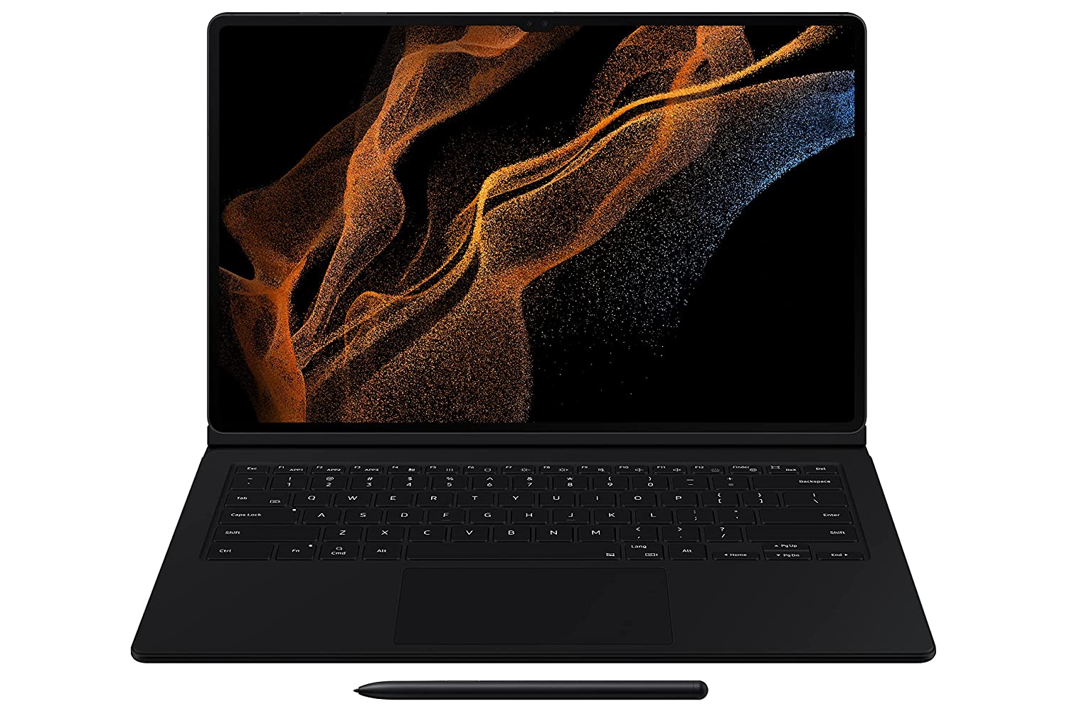 Samsung Original Bluetooth Tab S8 Ultra Keyboard Book Cover, Black - Mahajan Electronics Online