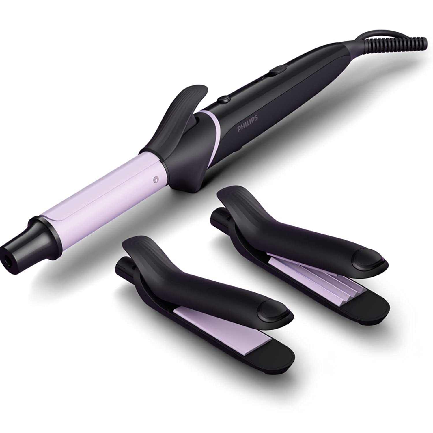 PHILIPS BHH816/00 Crimp, Straighten or Curl with the single tool, quickly and without fear of heat damage, Black Multi Styling Kit - Mahajan Electronics Online