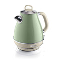 Ariete 2869 Vintage Electric Kettle, Stainless Steel, 1.7 L, Auto Switch Off, 2000 W, for Water, Tea and Herbal Teas, Pastel Green - Mahajan Electronics Online
