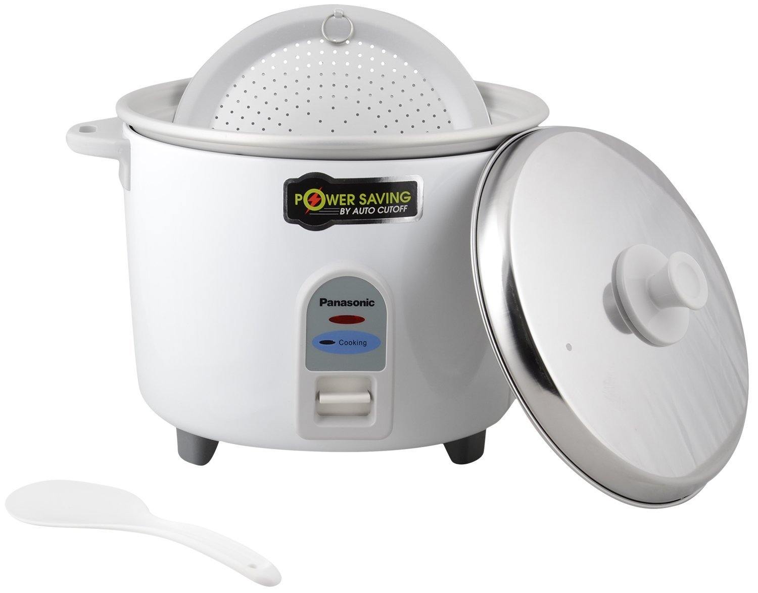 Panasonic SR-WA18-E 4.4-Litre Automatic Rice Cooker (White) - Mahajan Electronics Online