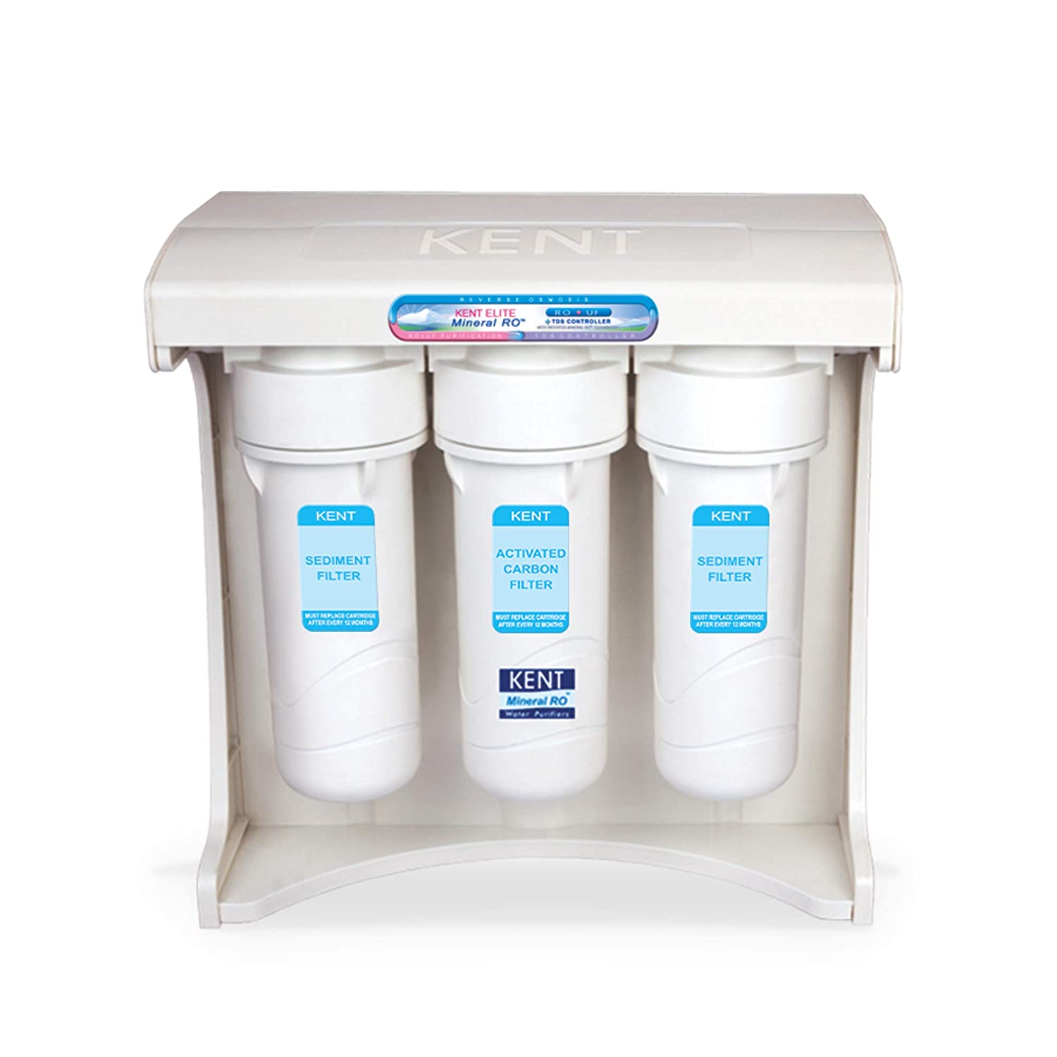 KENT Elite Plus Optional storage 20 litre Under the counter RO+UF+TDS Controller (White) 40-Ltr/hr Water Purifier - Mahajan Electronics Online
