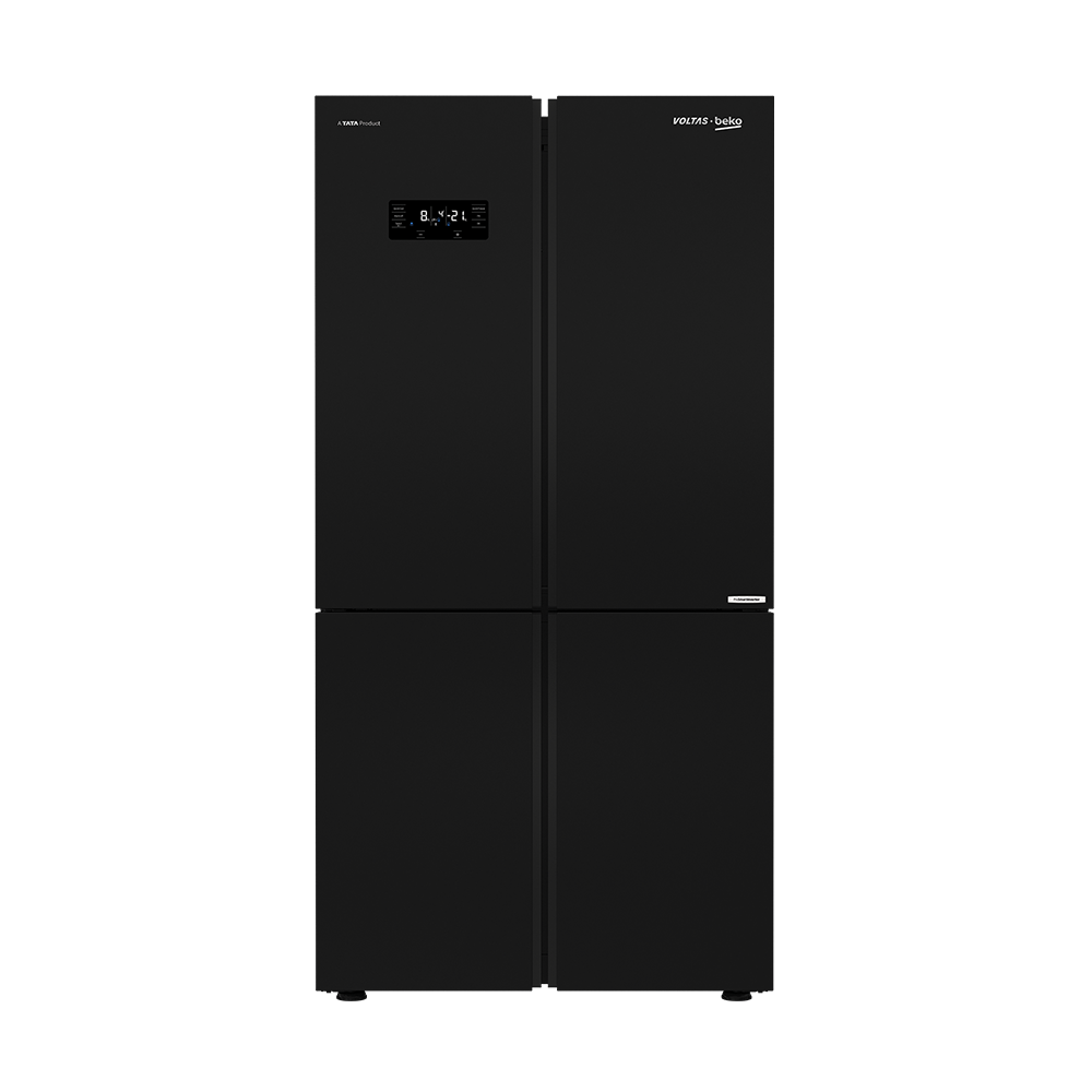 Voltas Beko 626 L Side by Side Refrigerator (Black Glass) RSB64GF - Mahajan Electronics Online