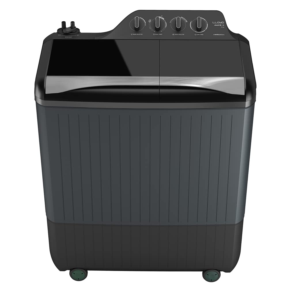 Lloyd Semi Automatic elante XL 9.0 kg Top Load Washing Machine (2022 Model- GLWMS90HSGEX, Silver & Grey) - Mahajan Electronics Online