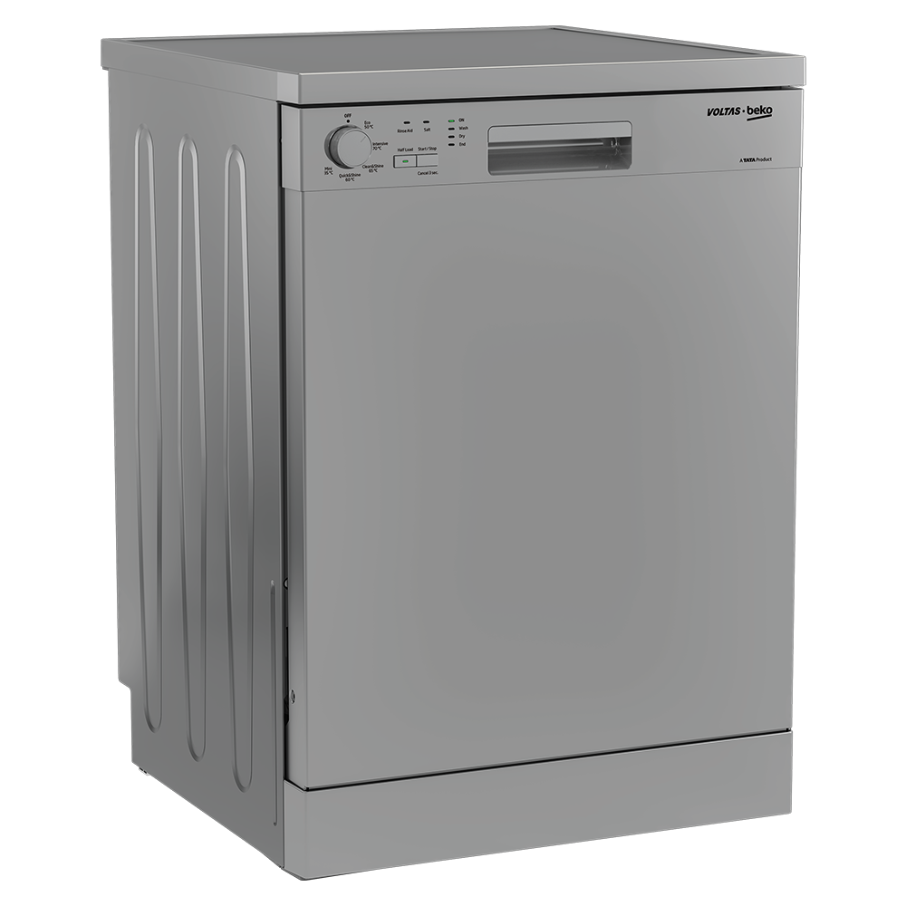 Voltas Beko DF14S3 Diswasher 14 PS Full Size Dishwasher (Silver) - Mahajan Electronics Online