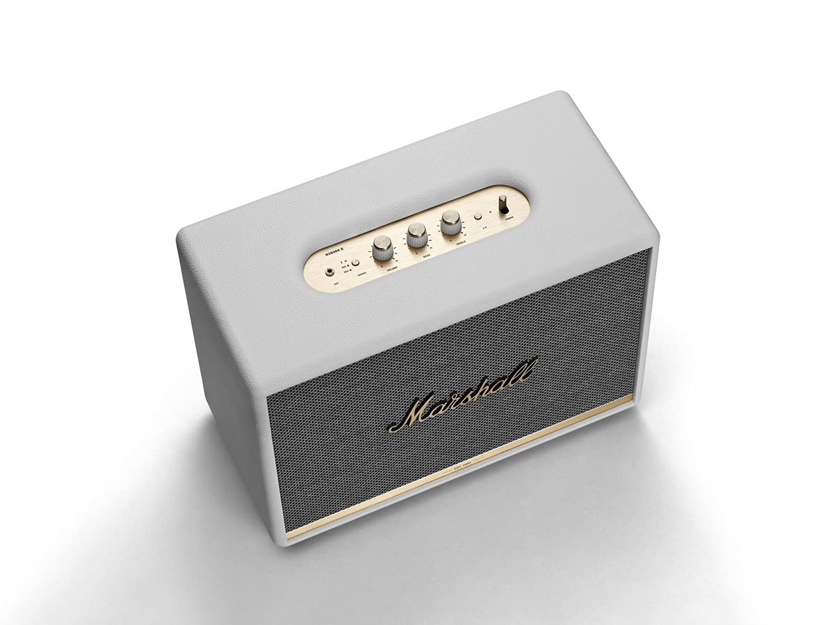 Marshall Woburn II 130 Watt Wireless Bluetooth Speaker (White) - Mahajan Electronics Online