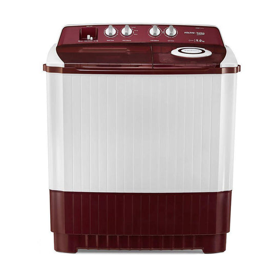 Voltas Beko 9 kg Semi Automatic Washing Machine (Burgundy) WTT90ABRT - Mahajan Electronics Online