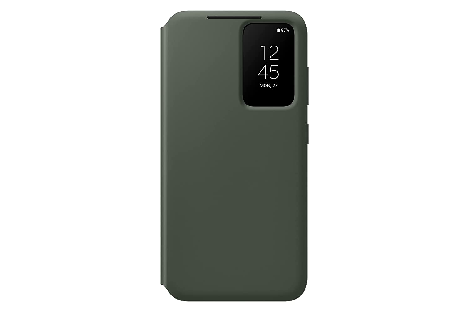 Samsung Galaxy S23 Smart Clear View Wallet Cover - Khaki - Mahajan Electronics Online