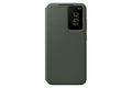 Samsung Galaxy S23 Smart Clear View Wallet Cover - Khaki - Mahajan Electronics Online