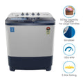 Voltbek WTT80DBLTF Semi Automatic Washing Machine Beko BLUE 8.0 Kg - Mahajan Electronics Online