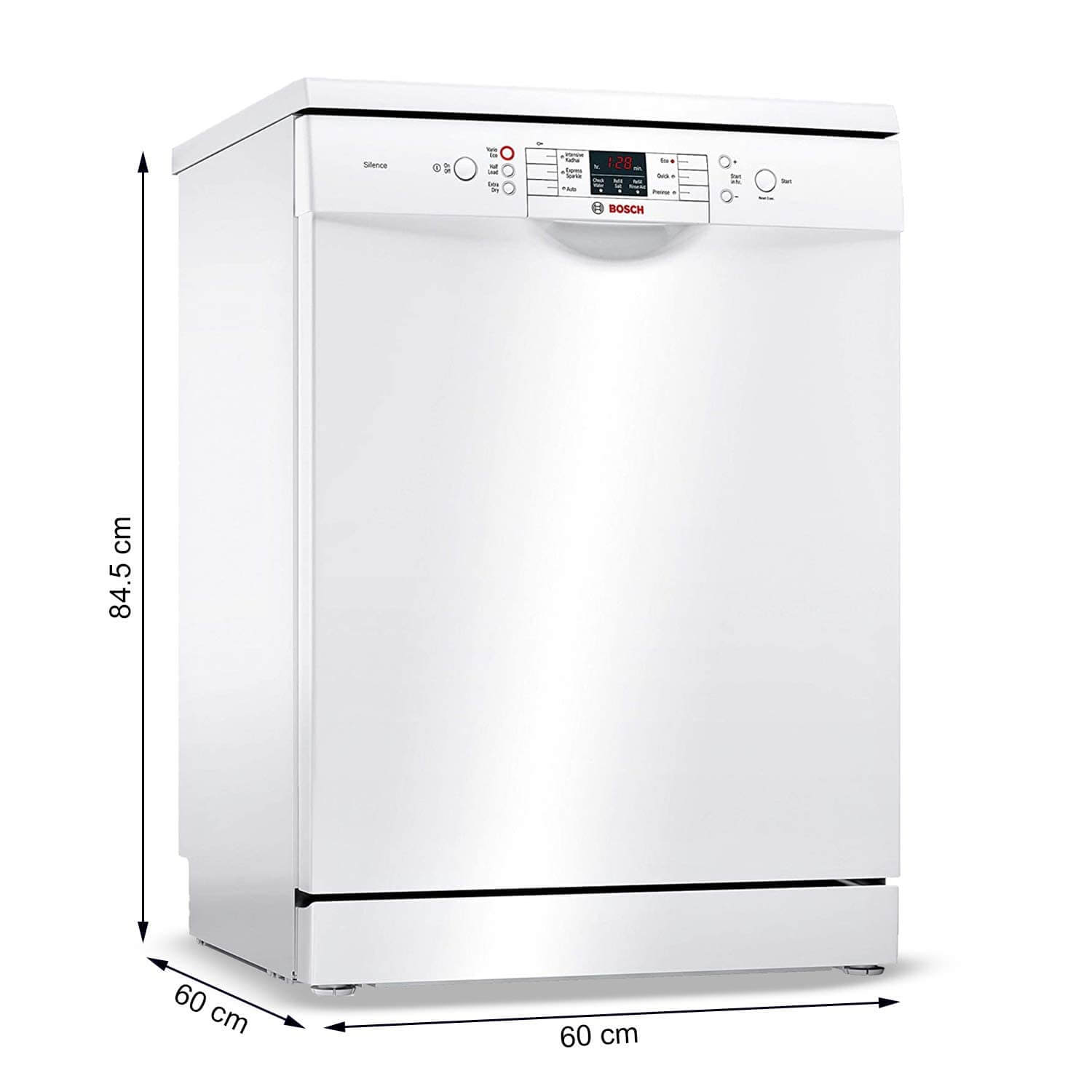 Bosch SMS66GW01I 13 Place Settings Dishwasher White - Mahajan Electronics Online