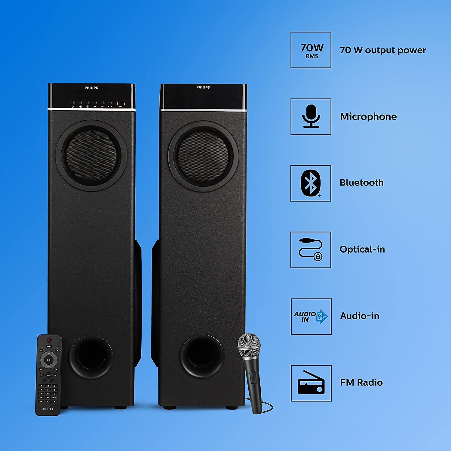 Philips tower hot sale woofer