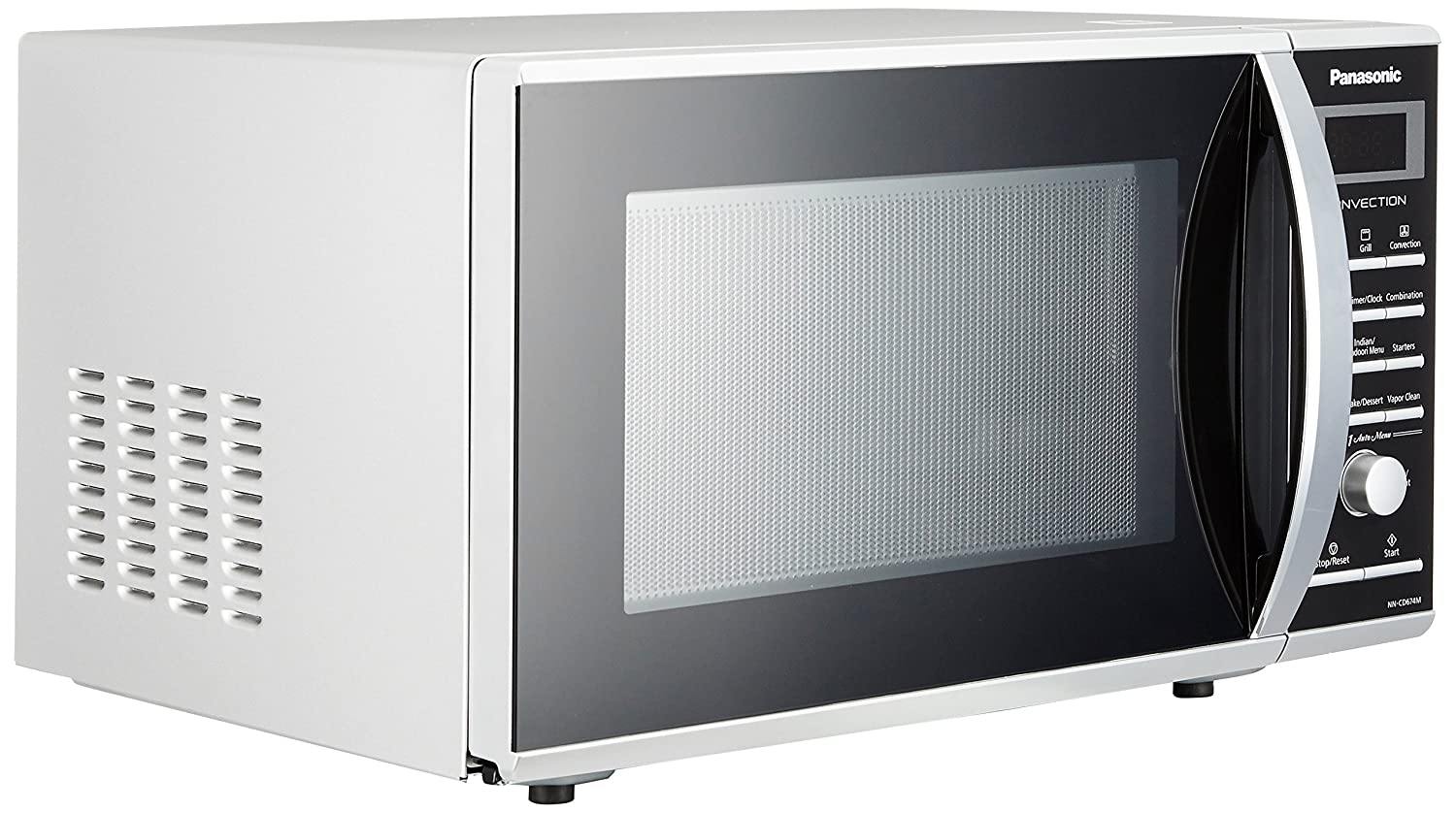 Panasonic 27L Convection Microwave Oven(NN-CD674MFDG,Silver, Rotisserie) with Starter Kit - Mahajan Electronics Online