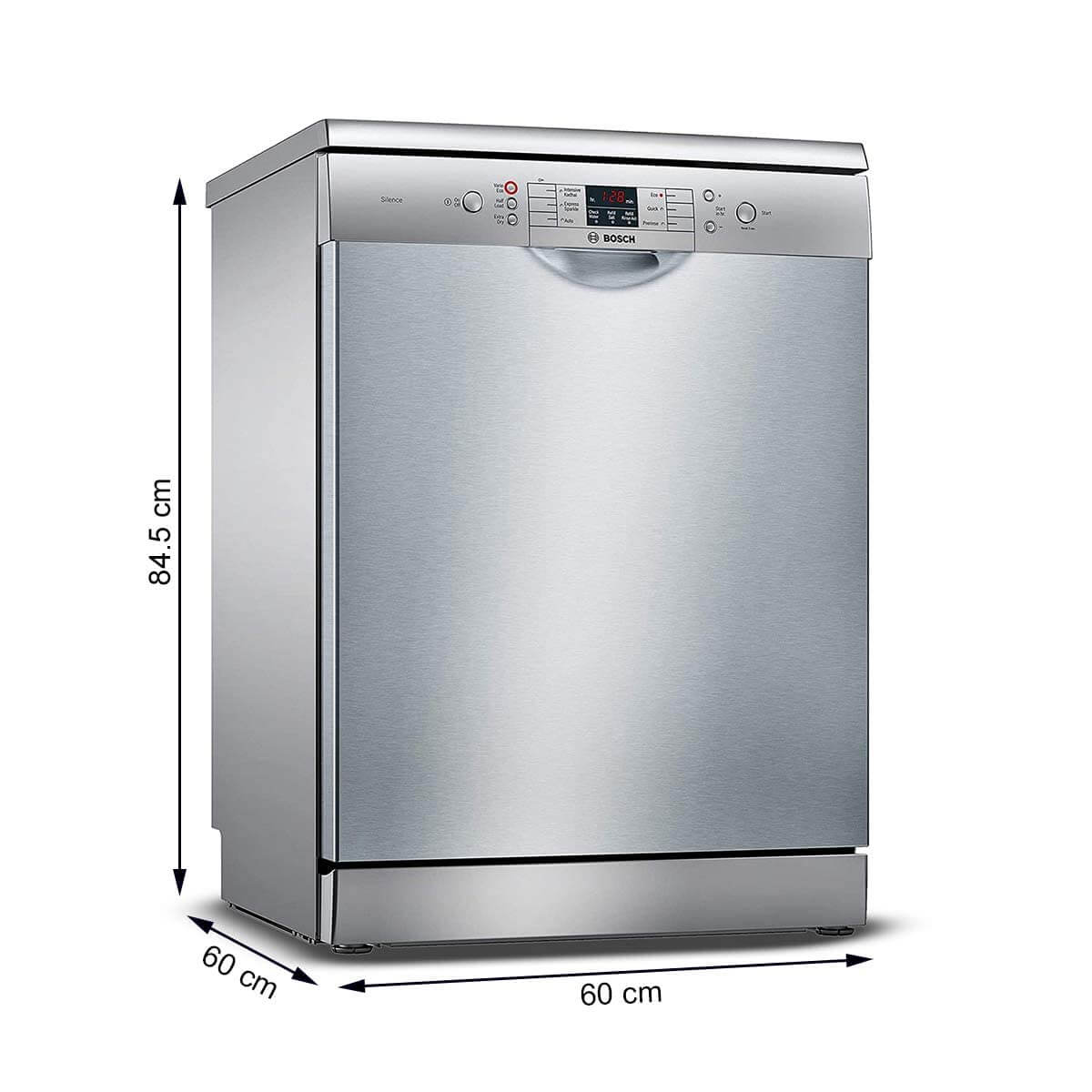 Bosch 13 Place Settings SMS66GI01 Dishwasher Silver Inox - Mahajan Electronics Online