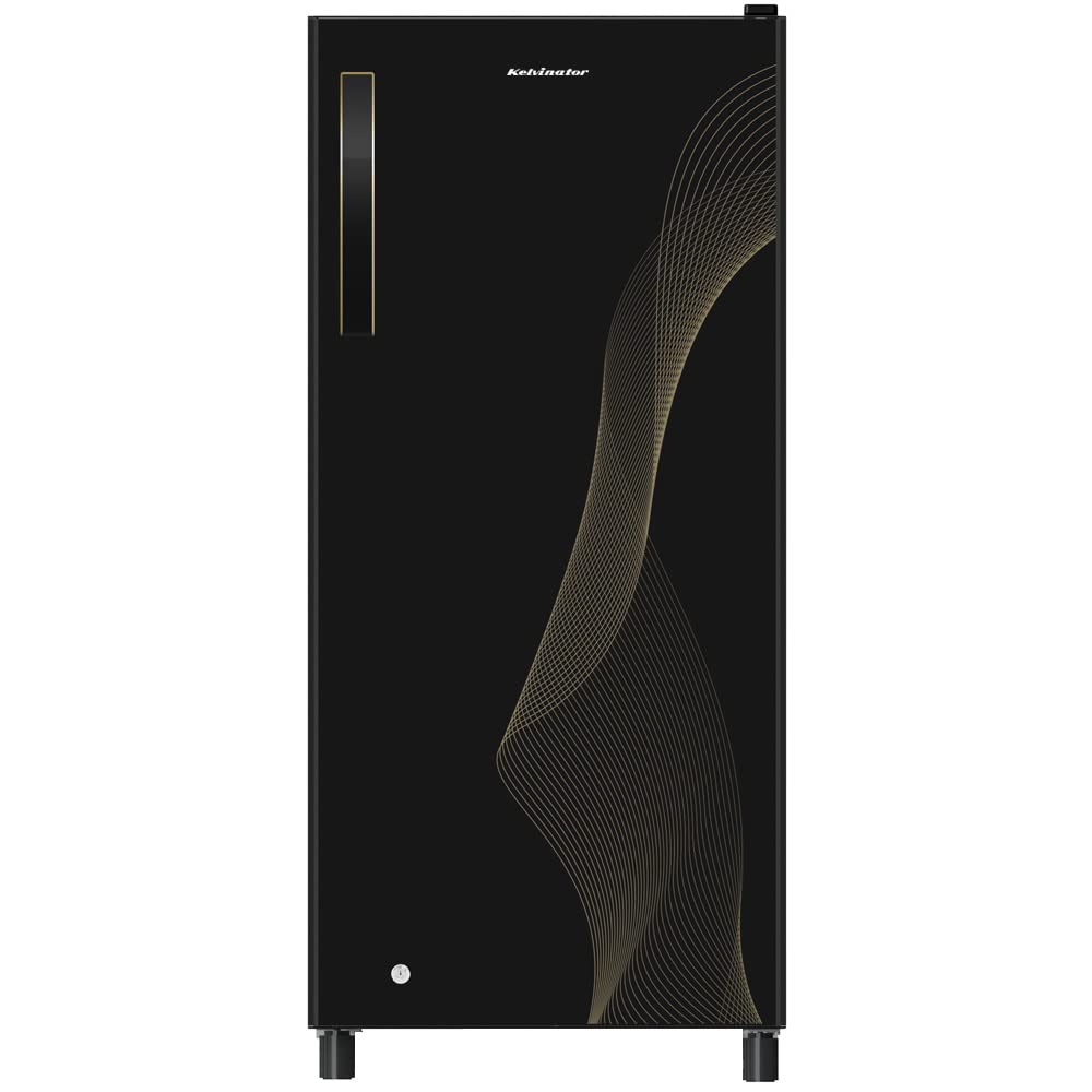 Kelvinator 190 L Direct Cool Single Door 2 Star Refrigerator Black, KRD-A210BKG