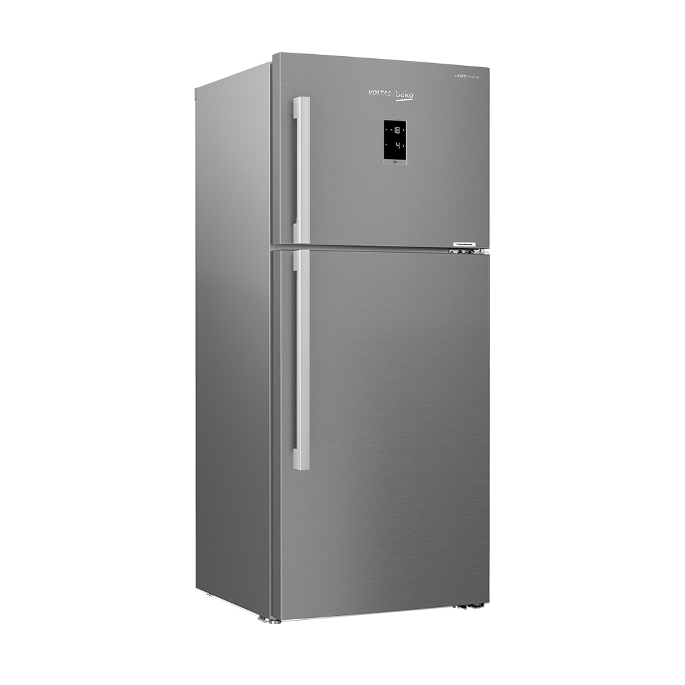 Voltas Beko 510 L 3 Star High End Frost Free Double Door Refrigerator (Inox Look) RFF533IF - Mahajan Electronics Online