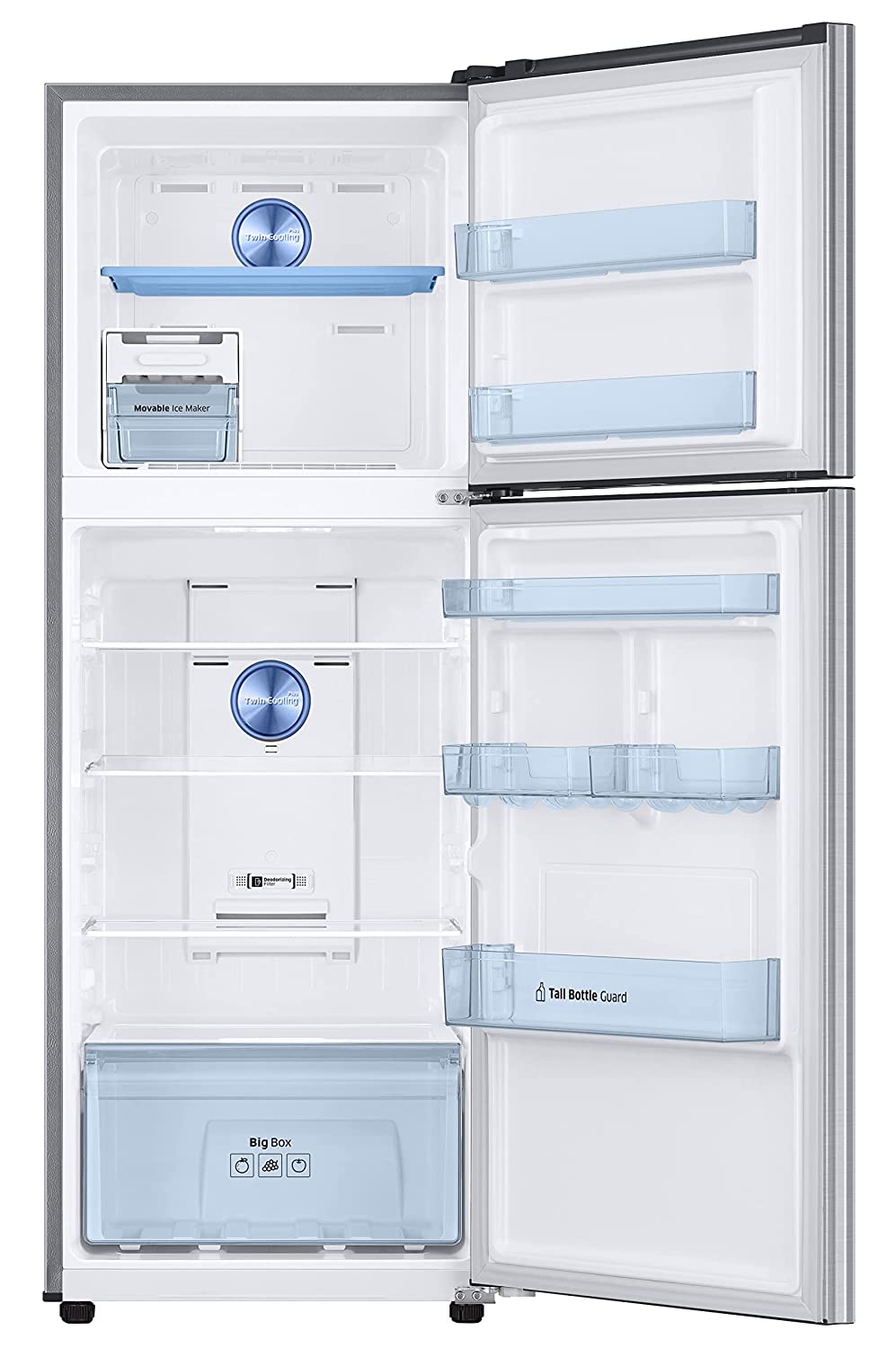 Samsung RT34C4522S8/HL 301L 2 Star Inverter Frost-Free Convertible 5 In 1 Double Door Refrigerator (Elegant Inox 2023 Model) - Mahajan Electronics Online