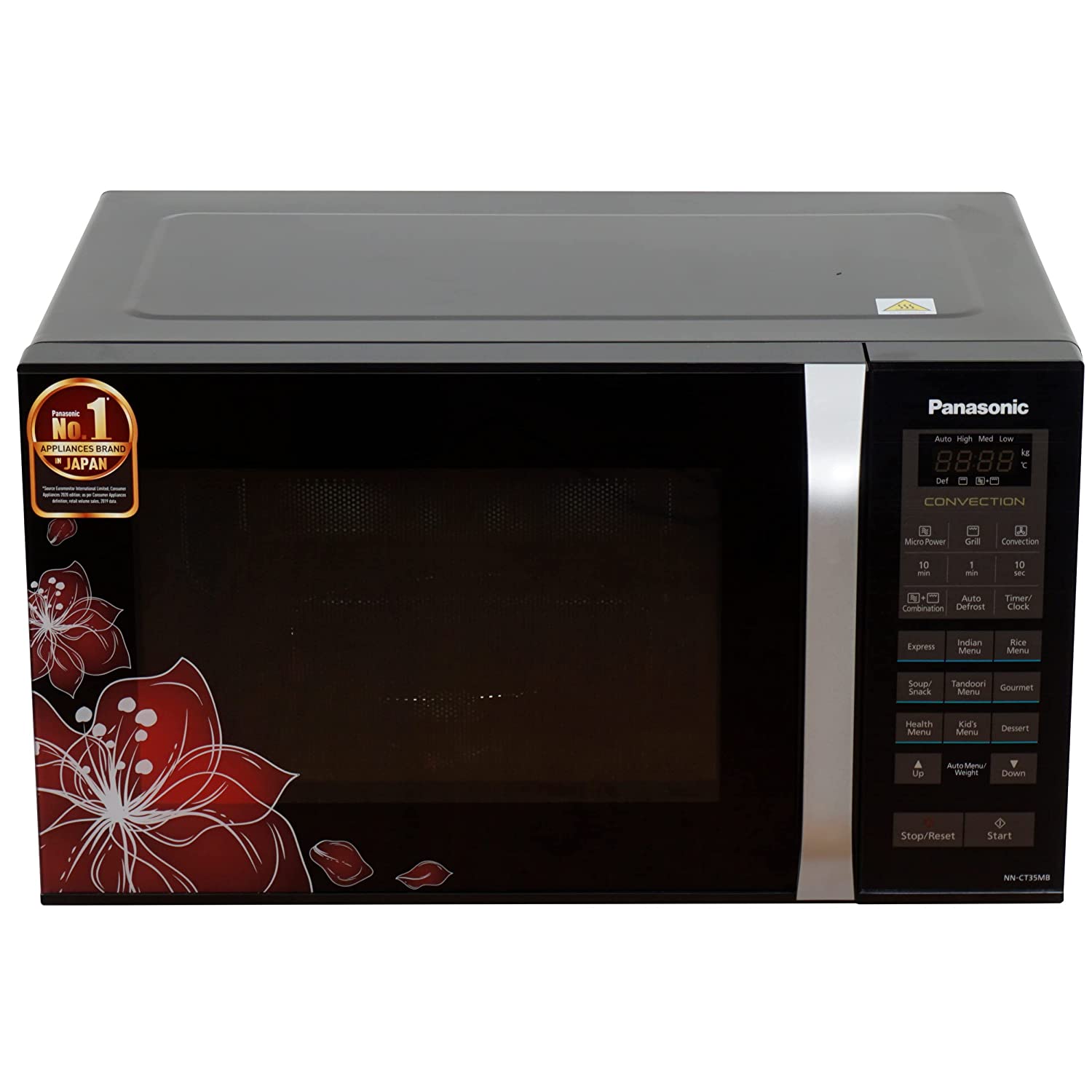 Panasonic 23 Litres Convection Microwave Oven (360° Heat Wrap, NN-CT35MBFDG, Black Floral)