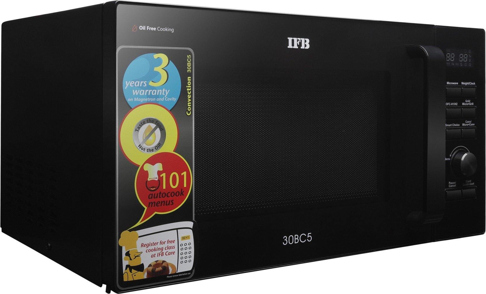 IFB 30 L Convection Microwave Oven (30BC5, Black) - Mahajan Electronics Online