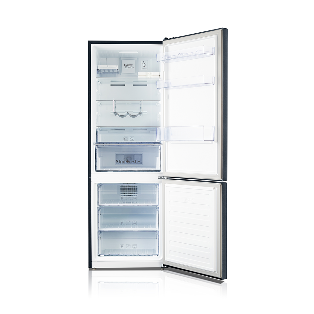 Voltas Beko 340 L 2 Star Bottom Mounted Refrigerator (Wooden Black) (2020) RBM365DXBCF - Mahajan Electronics Online