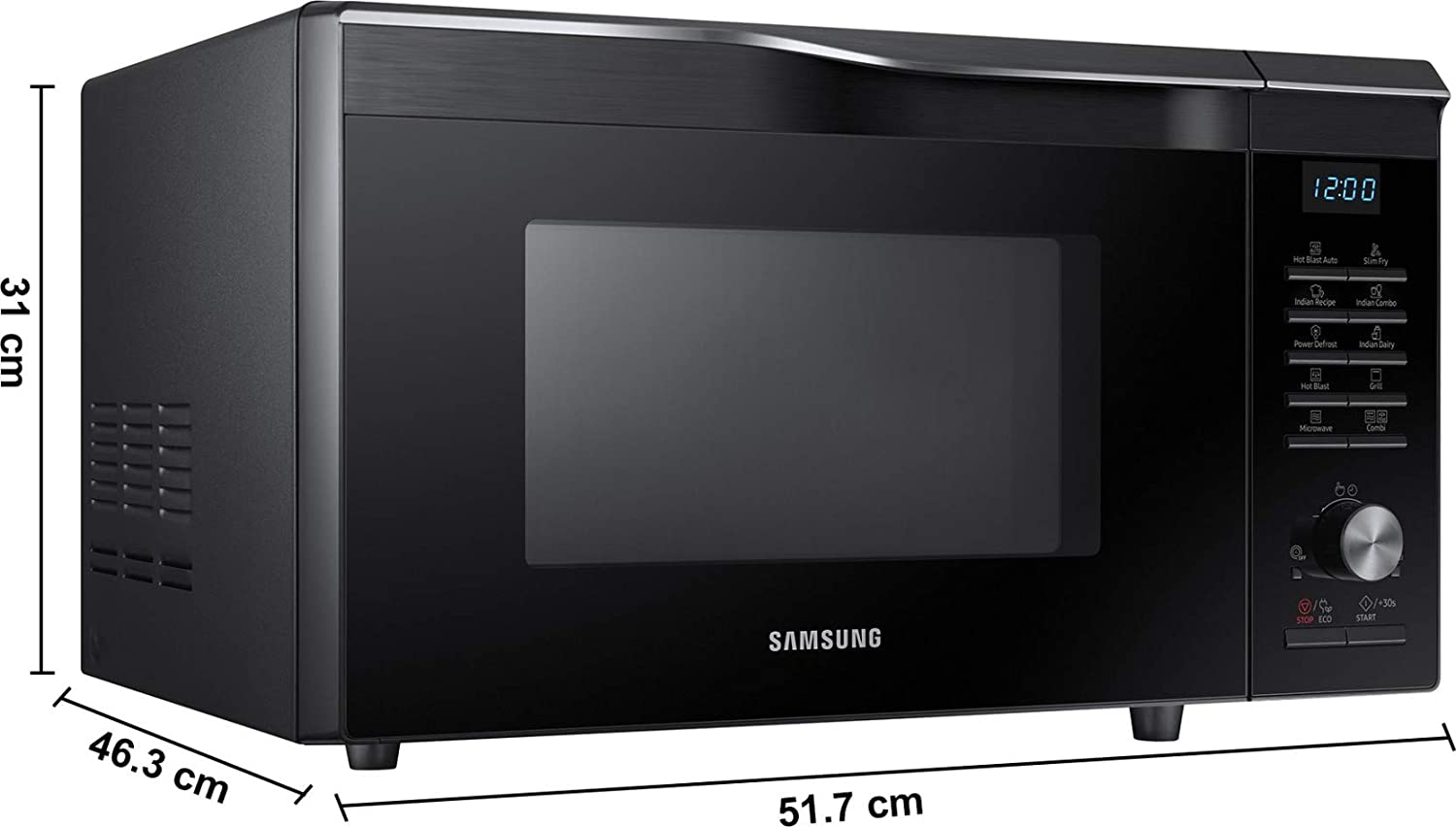 Samsung 28 L Convection Microwave Oven (MC28M6036Ck/TL, Black) - Mahajan Electronics Online