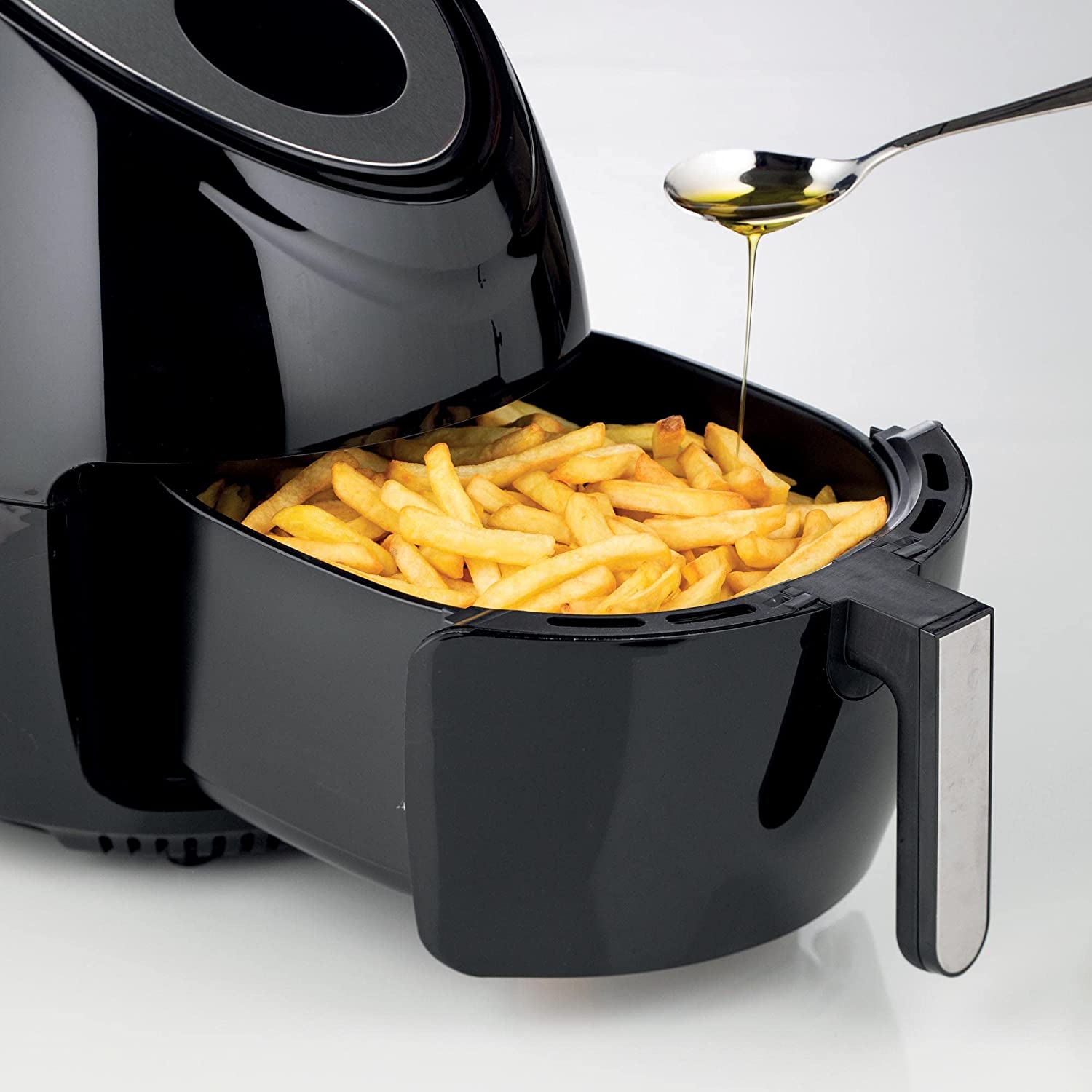 Ariete 4618 Airy Fryer XXL, Air Fryer, 5.5 Liters, Fries Without Oil 2.5 kg of Chips, 1800 Watt, Black [Energy Class A] - Mahajan Electronics Online