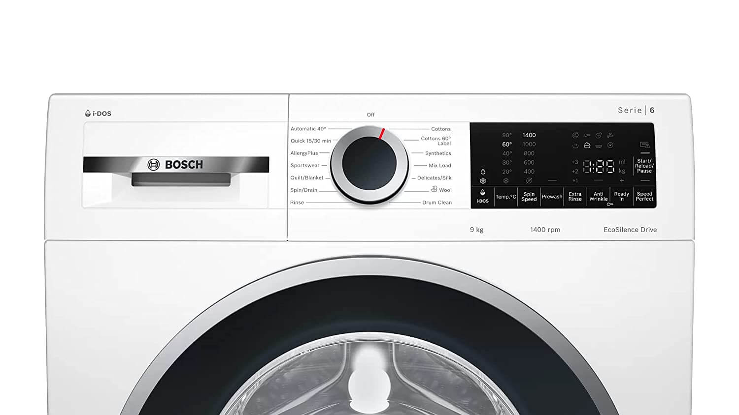 Bosch WGA244AWIN iDos 9KG 1400 RPM Inverter Touch Control Fully Automatic Front Loading Washing Machine With Inbuilt Heater