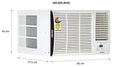 Voltas 1.5 Ton 3 Star Window AC (Copper 183 DZA/ 183 DZA R32 White) - Mahajan Electronics Online