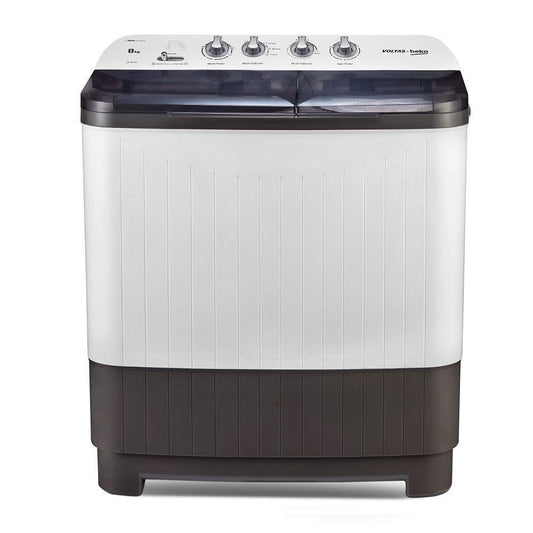 Voltas Beko 8 kg Semi Automatic Washing Machine (Burgundy) WTT80DGRT - Mahajan Electronics Online