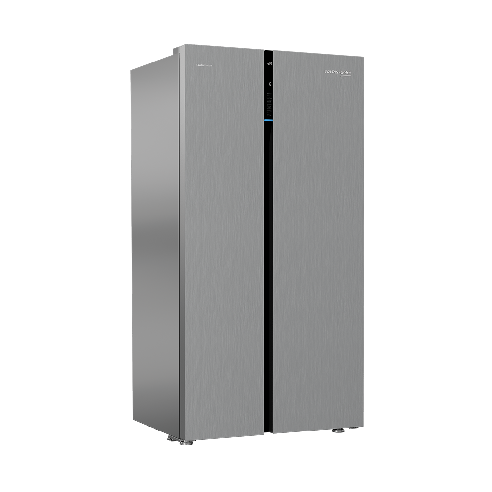 Voltas Beko 640 L Side by Side Refrigerator (Inox Look) RSB665XPRF - Mahajan Electronics Online