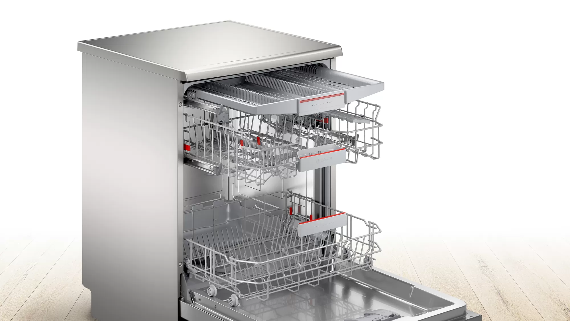 Bosch Dishwasher SMS6HVI01I 14 Place Settings ( Silver Inox) - Mahajan Electronics Online