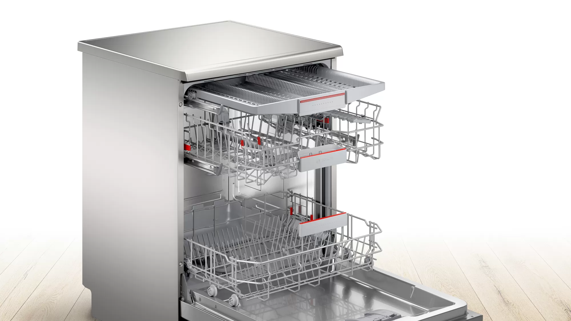 Bosch SMS6HVI01I 14 Place Settings Dishwasher ( Silver Inox)