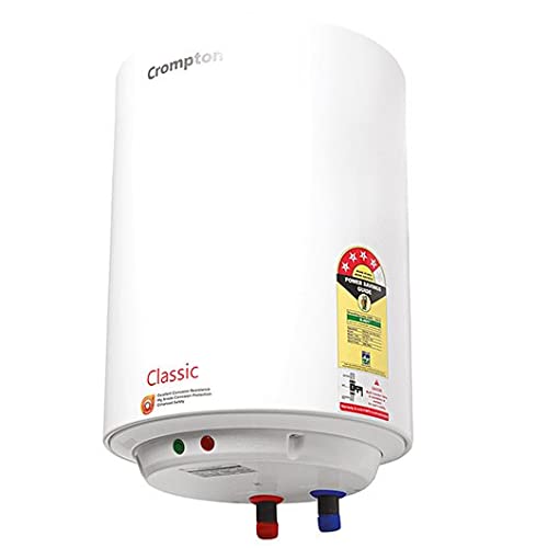 Crompton Geyser Classic 25 L Electric Water Heater (White) - Mahajan Electronics Online