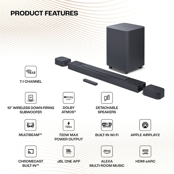 Buy JBL Bar 800 Pro Channel Soundbar with True Dolby Atmos at