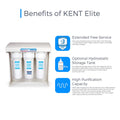 KENT Elite Plus Optional storage 20 litre Under the counter RO+UF+TDS Controller (White) 40-Ltr/hr Water Purifier - Mahajan Electronics Online