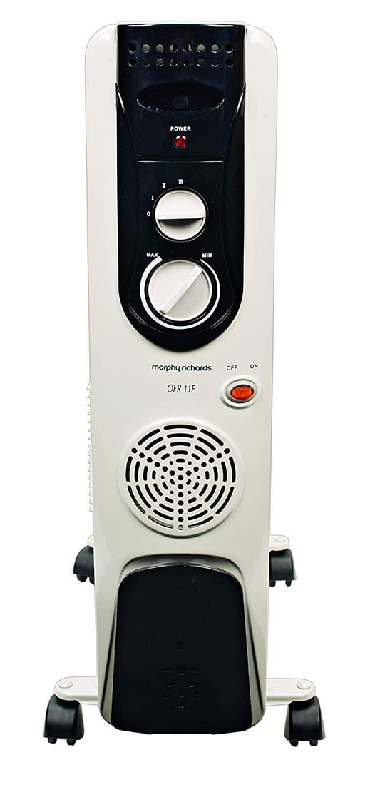 Morphy Richards OFR 11F 11-Fin 2900 Watts Oil Filled Radiator Room Heater (Ivory) - Mahajan Electronics Online