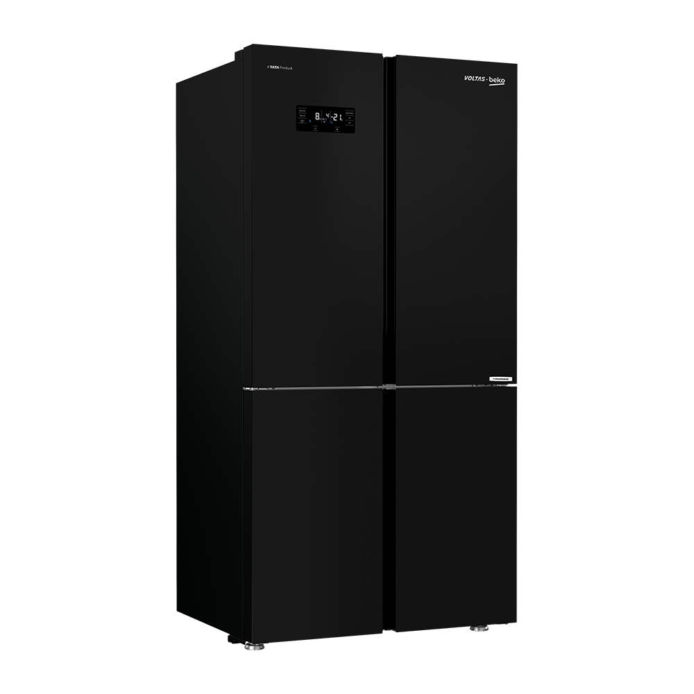 Voltas Beko 626 L Side by Side Refrigerator (Black Glass) RSB64GF - Mahajan Electronics Online