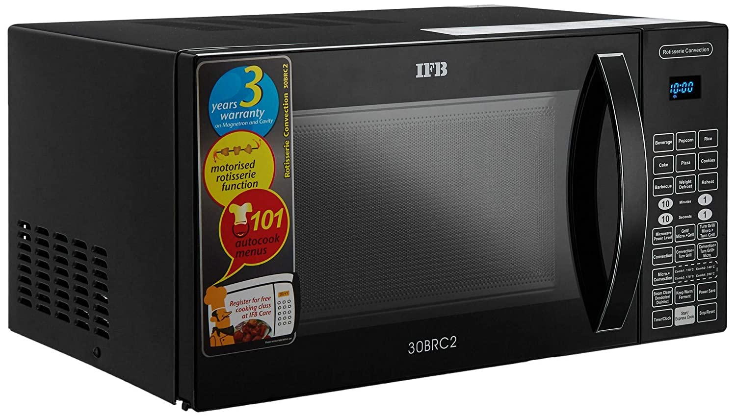 IFB 30 L Convection Microwave Oven (30BRC2, Black) - Mahajan Electronics Online