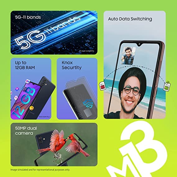 Samsung Galaxy M13 5G (Stardust Brown, 6GB RAM 128GB Storage) Dual Sim 5G | 48MP Camera | Android 12 | 5000mAh Battery - Mahajan Electronics Online